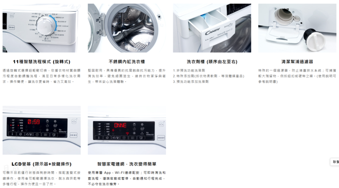 【日成】CANDY 三機一體洗脫烘 CBUW 4854TWMZ-04 桃園廚具,日成,日成廚衛,日成廚衛生活館,日成廚具,廚具,三機一體,洗脫烘,甜甜價,優惠