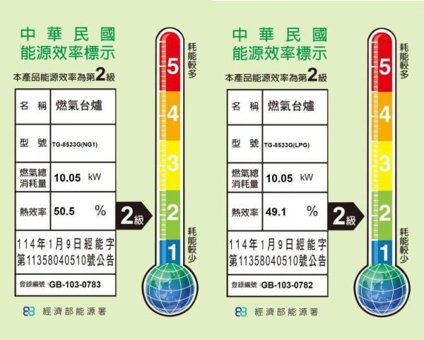 【日成】莊頭北.保潔 TG-8533G 三口玻璃 檯面式瓦斯爐 