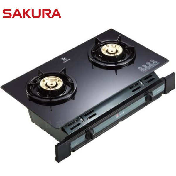 【日成】櫻花牌嵌入式瓦斯爐 G-6500KG 黑玻璃面板 桃園廚具,日成,日成廚衛生活館,日成廚具,櫻花,黑玻,瓦斯爐,自動熄火,超耐用,黑色強化玻璃