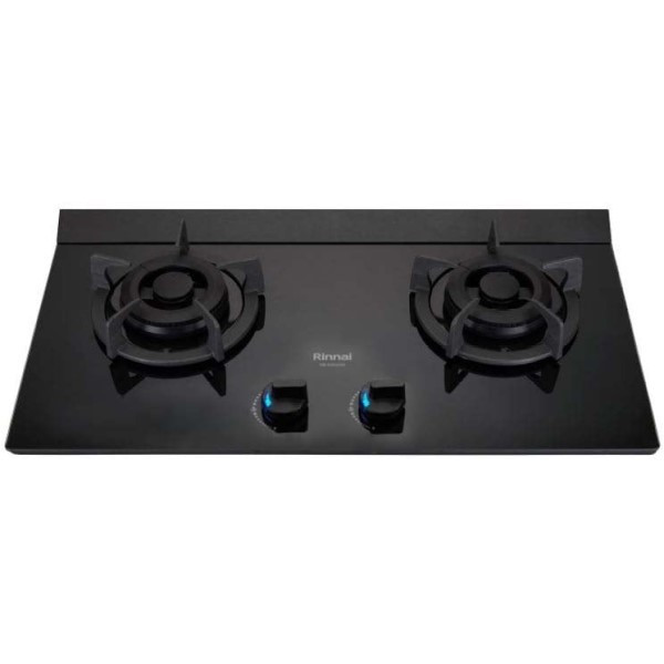 【日成】林內牌二口大面板黑玻璃檯面瓦斯爐 極炎爐 LED藍光旋鈕 RB-M2710G 