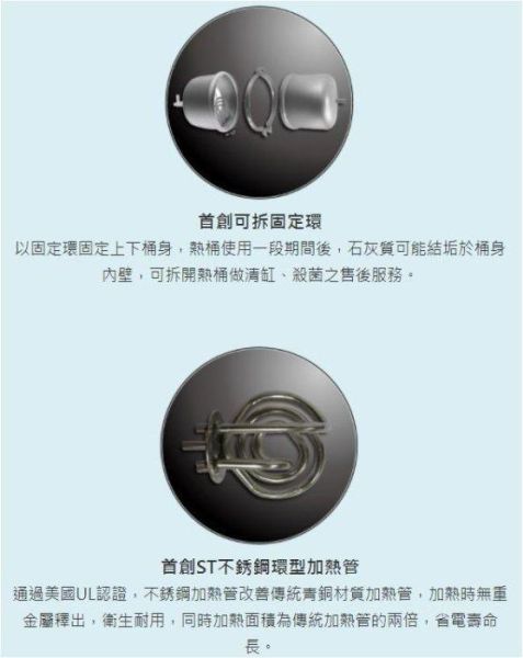【日成】諾得 雙道淨水器+加熱器 (UF中空絲膜+前置樹脂) 101-500+NEX-25A1 