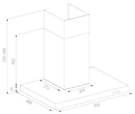 【日成】莊頭北90cm倒T式歐化排油煙機 TR-5893A(90cm) 