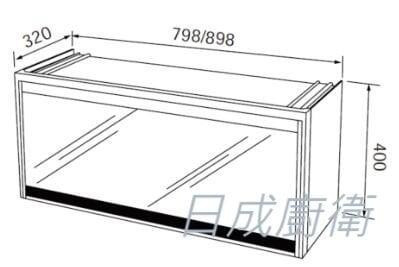 JT-3889QUV烘碗機-喜特麗-懸掛式-全平面鏡面玻璃面板-O3臭氧抑菌-快拆門板-隱藏式觸控按鍵-使用空間最大化-紫外線殺-尺寸