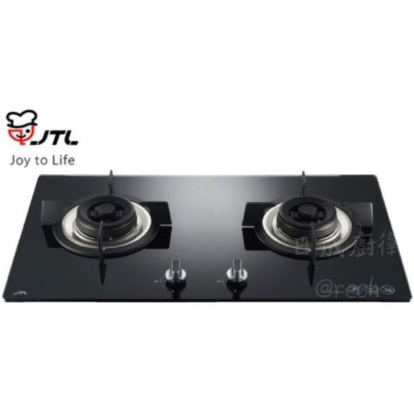 【日成】喜特麗二口檯面爐 黑玻面板 JT-GC205A 桃園廚具,日成,日成廚具,日成廚衛,日成廚衛生活館,廚具行,喜特麗,瓦斯爐,甜甜價,優惠