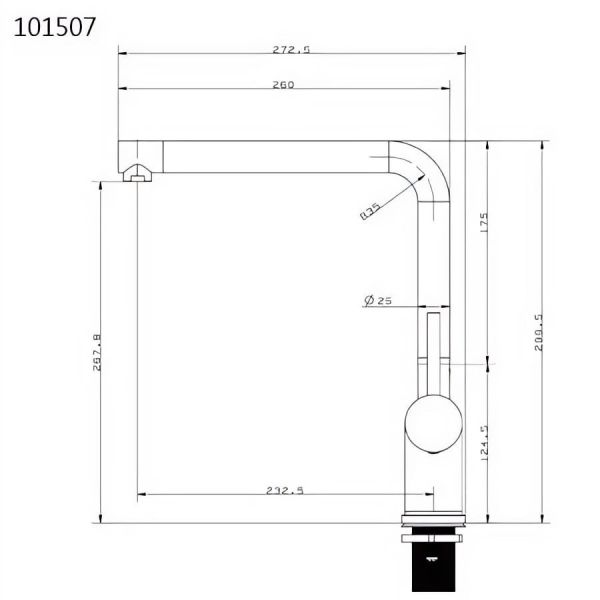 【日成】美國RECO 101507-B 廚房檯面龍頭.不銹鋼材質 保修5年 