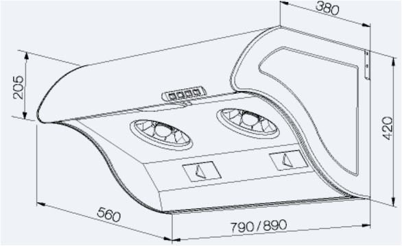 【日成】莊頭北80cm大吸力斜背式排油煙機 TR-5396C(80cm) 