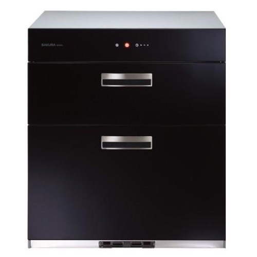 【日成】櫻花牌60cm落地式烘碗機.玻璃觸控雙抽 有68高 Q-7693 