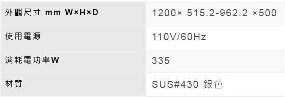 【日成】林內牌 120cm歐化倒T型 排油煙機 RH-1231銀色 