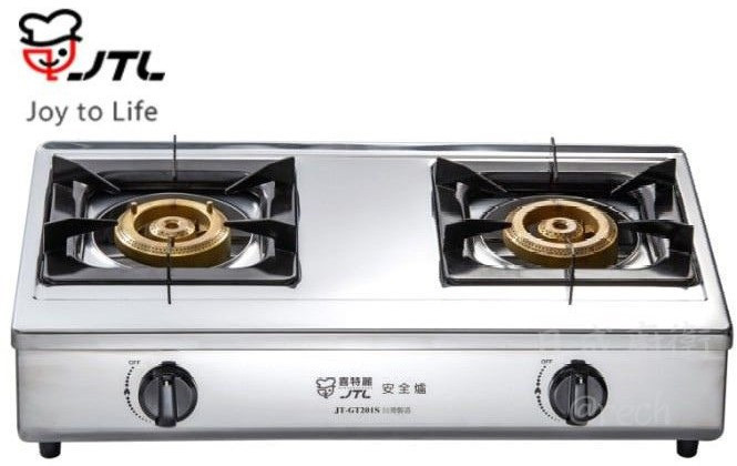 JT-GT201S-喜特麗-全銅爐頭-整台不銹鋼-全尺寸清潔拉盤-台灣拷克-台爐-瓦斯爐