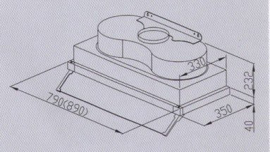 【日成】櫻花牌80cm全隱藏式油煙機 R-3506CL 