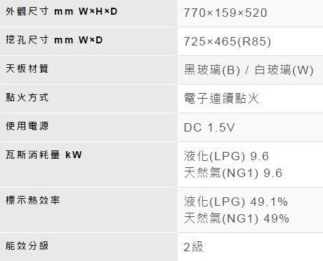 【日成】林內牌 RB-302GH 檯面爐.防漏系列 白玻面板 