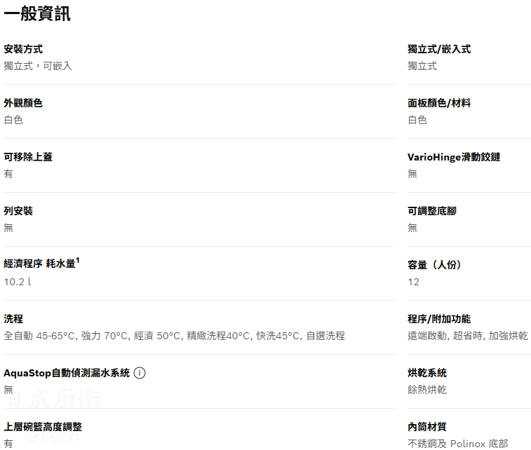 SMS4ITW00X-洗碗機-BOSCH-獨立式-Auto全自動洗程-超省時-加強烘乾-HomeConnect智慧物聯-商品資訊