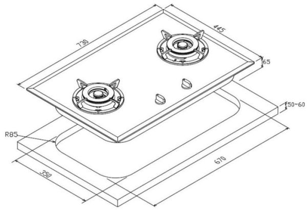 【日成】豪山牌二口檯面式瓦斯爐 黑玻 SB-2200 桃園廚具,日成,日成廚衛生活館,廚具行,日成廚具,廚具,豪山,瓦斯爐,檯面爐,黑玻璃面板