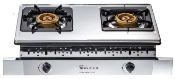 JT-GU201S-喜特麗-嵌入-銅合金爐頭-清潔拉盤-不銹鋼框體-瓦斯爐