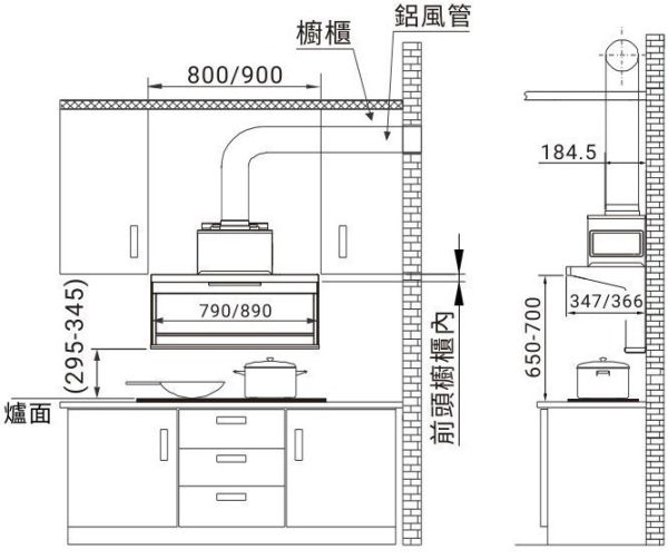 【日成】莊頭北近吸型.隱藏式油煙機 TR-5962 