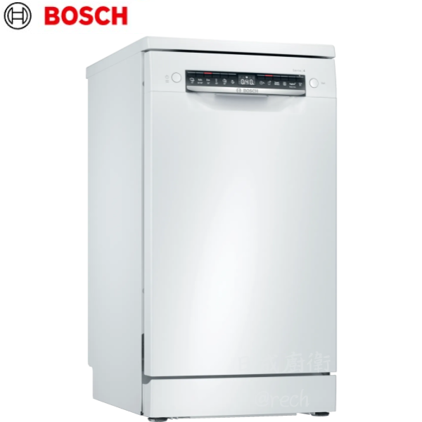 SPS4IMW00X-洗碗機-BOSCH-獨立式-Auto全自動洗程-加強烘乾- 3rd drawer搭配上層碗籃三段高度調節-白色