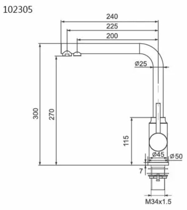 【日成】美國RECO 102305-B 廚房三用龍頭  保修5年 