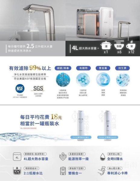 【日成】櫻花牌 RO雙溫淨熱飲 P0531 
