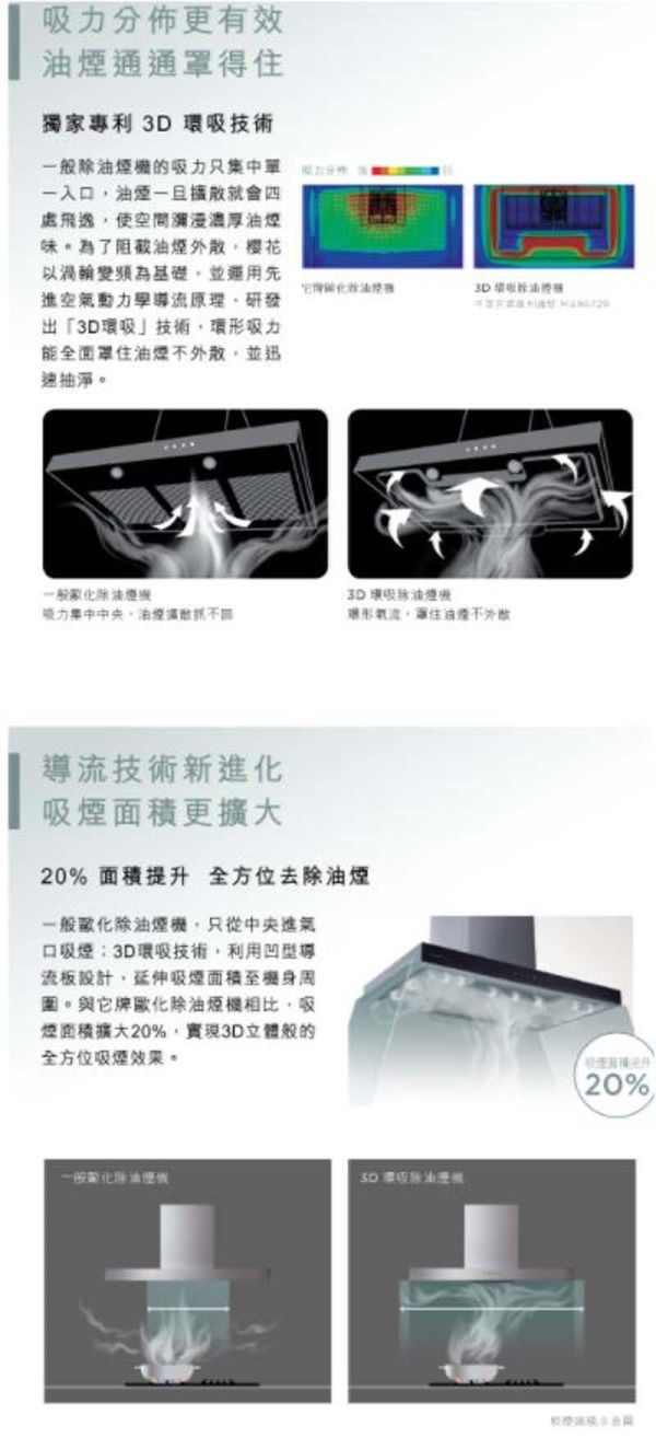 【日成】櫻花牌90cm環吸系列.渦輪變頻.倒T式歐化除油煙機 (DR-7786BSXL) 