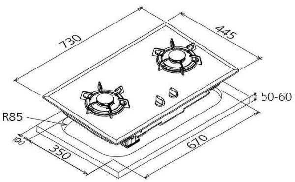 【日成】豪山牌二口檯面爐 玻璃面板 檯面式瓦斯爐 SB-2206 桃園廚具,日成,日成廚衛,日成廚衛生活館,廚具行,日成廚具,豪山,檯面式,瓦斯爐,黑色玻璃