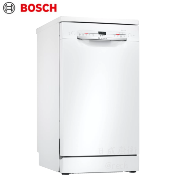 SPS2IKW00X-洗碗機-BOSCH-獨立式-45公分寬-按鍵式-不鏽鋼桶身-3層殘渣過濾系統-刀叉筷籃