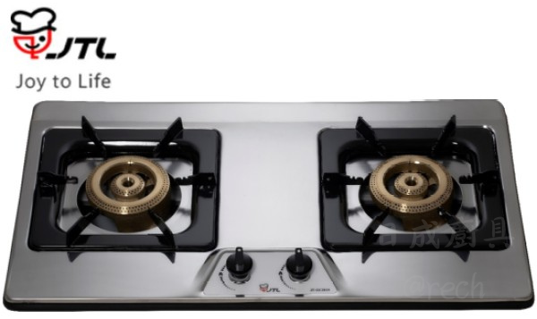JT-GC201S瓦斯爐-喜特麗-不銹鋼面板-檯面式-台灣製拷克-一體成型超高硬度-爐架定位技術