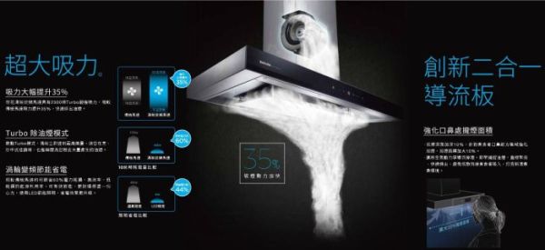 【日成】櫻花牌90cm環吸系列.渦輪變頻.玻璃觸控.倒T式歐化除油煙機 DR-7790BSXL 