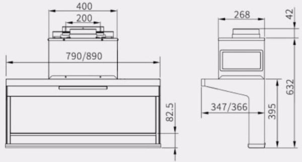 【日成】櫻花牌隱藏式油煙機 R7302 近吸型 