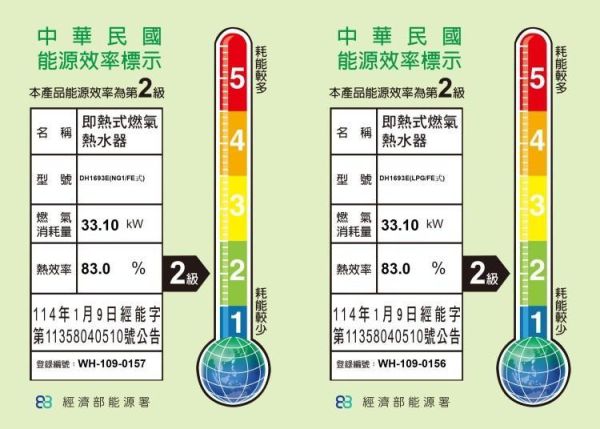 【日成】櫻花16L DH-1693E 渦輪增壓智能恆溫熱水器 