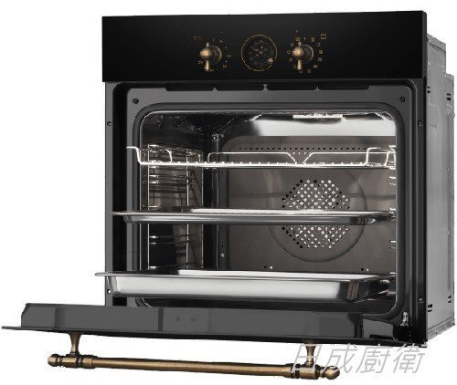 【日成】Amica 崁入式 復古烘焙烤箱 ED17319B 霧黑色 (期貨.交期4個月) 