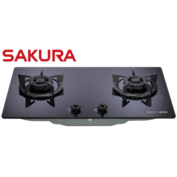 【日成】櫻花牌二口大面板檯面爐 G2623BGB 黑玻面板.易清系列 桃園廚具,日成,日成廚衛生活館,日成廚具,廚具,櫻花牌,檯面爐,大面板,甜甜價,優惠