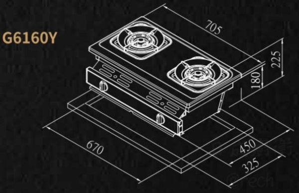 【日成】櫻花牌 聚熱焱 安全爐 G6160Y 嵌入式瓦斯爐 