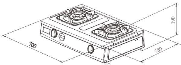 【日成】莊頭北 一級台爐 雙環銅爐頭 TG-6312 雙控定時台爐 