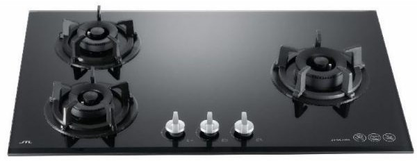 JT-GC309A-喜特麗-三口-黑玻-易潔-檯面式-瓦斯爐