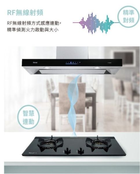 【日成】林內牌檯面爐.蓮花系列.智能連動 RB-F218G 藍光LED旋鈕 
