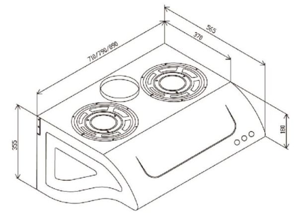 【日成】櫻花牌80CM 高速雙渦輪馬達.白鐵斜背式除油煙機 ( R-3261SL) 