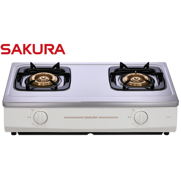 【日成】櫻花牌 傳統式瓦斯爐 G5201S 一級能效 桃園廚具,日成,日成廚衛生活館,日成廚具,廚具,櫻花,油煙機,台爐,一級能效,甜甜價