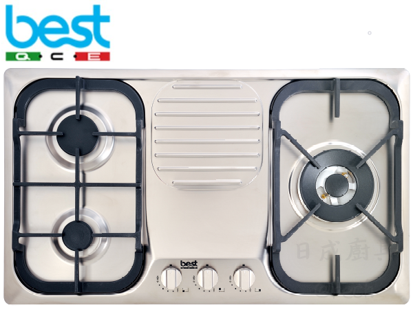 best-GH7050-R-義大利進口三口瓦斯爐-不銹鋼面板-白底主圖