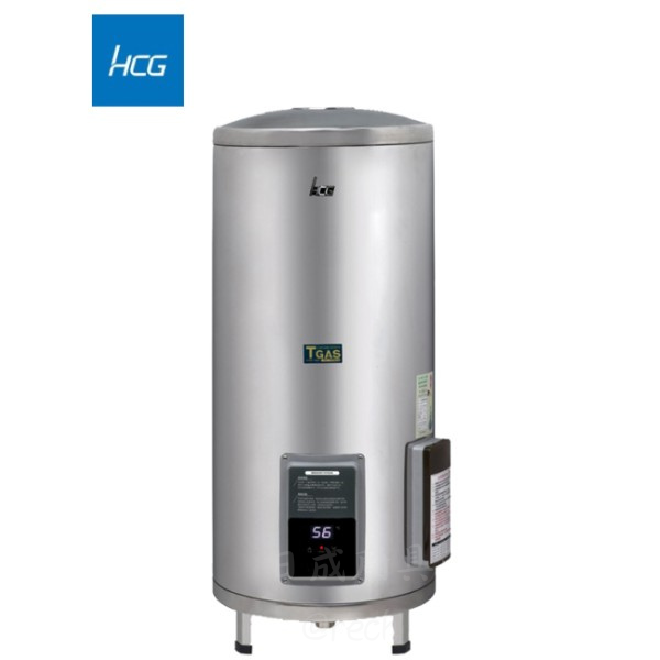 和成牌 EHN20BA1 20加侖落地式儲熱型電熱水器,不鏽鋼外觀與數位溫度顯示,一級能效節能省電首選。