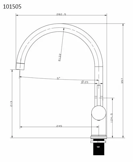 【日成】美國RECO廚房龍頭 101505-B 不銹鋼材質.保修5年 
