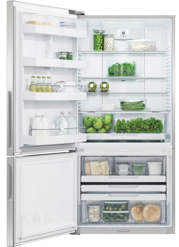 【日成】Fisher&Paykel菲雪品克 RF170BRPX7 不鏽鋼無把手雙門冰箱 桃園廚具,日成,日成廚具生活館,日成廚具,廚具店,菲雪品克,冰箱,雙門,甜甜價,優惠