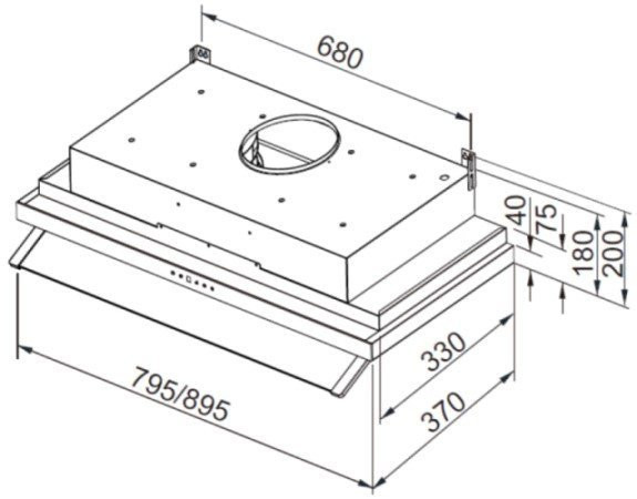 【日成】喜特麗80cm隱藏式排油煙機 (JT-1859M) DC直流變頻 