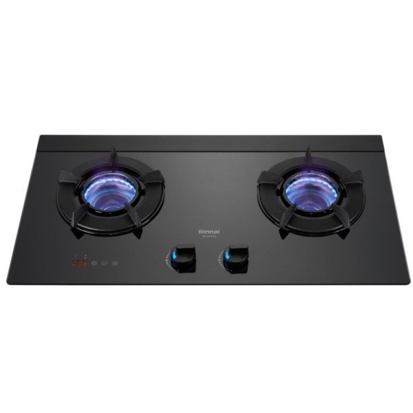 【日成】林內牌二口檯面爐 RB-N2620G(B) 雙口定時功能 LED藍光旋鈕 