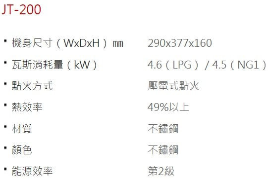 【日成】喜特麗-單口傳統式瓦斯爐 JT-200 桃園廚具,日成,日成廚衛,日成廚衛生活館,廚具行,喜特麗,單口,瓦斯爐,甜甜價,優惠