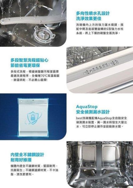 【日成】best全嵌式洗碗機220V 13人份 DW-32101 內附濾心 