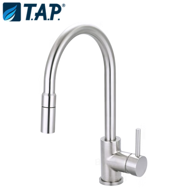 TAP-506021A水龍頭-TAP-廚房-伸縮-不銹鋼-無鉛-ST高壓軟管-LF無鉛龍頭