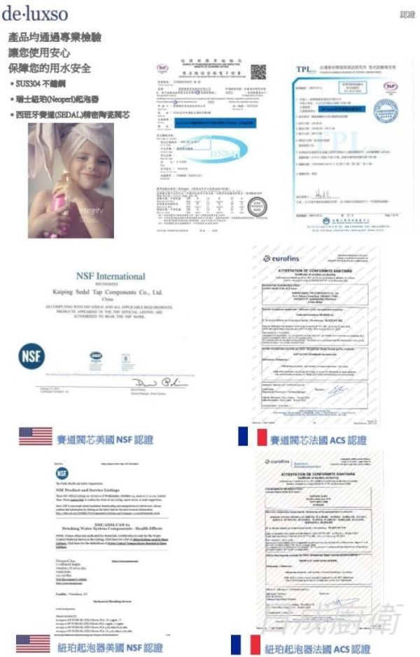 【日成】de.luxso 廚房檯面龍頭.三用.不銹鋼材質 DF-7611ST- 有花灑 