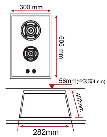 【日成】德國 TEKA 併爐/雙口瓦斯爐 LUX-30 2G 