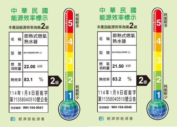 【日成】櫻花10L公寓專用屋外型熱水器 GH-1005 