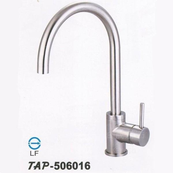 TAP-506016水龍頭-TAP-廚房-台灣製-LF無鉛認證-304不銹鋼-304不鏽鋼-ST高壓軟管